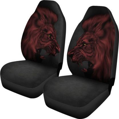 Powerful Angry Red Lion Art Car Seat Covers Gift Ideas