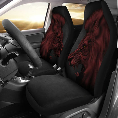 Powerful Angry Red Lion Art Car Seat Covers Gift Ideas