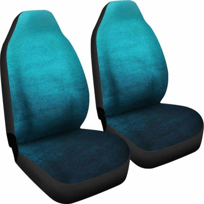 Teal Ombre Car Seat Covers Watercolor