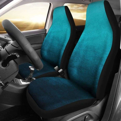 Teal Ombre Car Seat Covers Watercolor