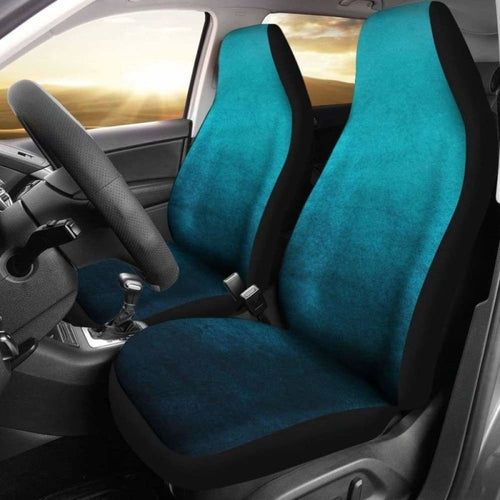 Teal Ombre Car Seat Covers Watercolor