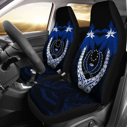 Pohnpei Micronesian Car Seat Covers - Pohnpei Flagg Coconut Tree -