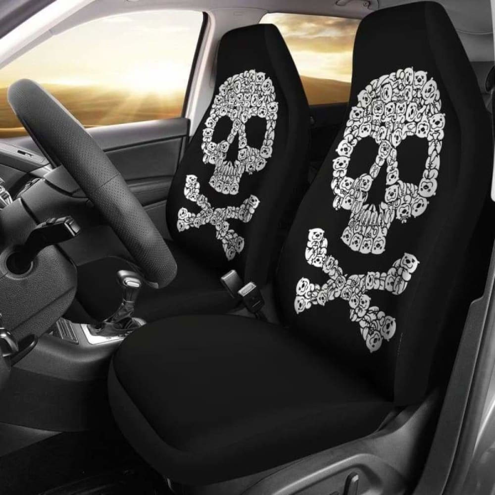 Skull Bears Car Seat Covers