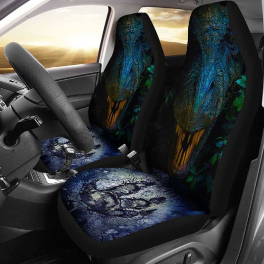 Footprint Of Dinosaur Car Seat Covers