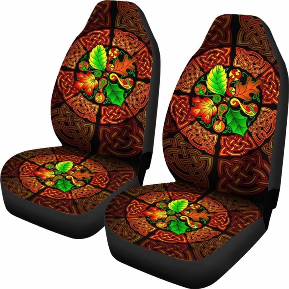 Celtic Car Seat Covers - Celtic Autumn Leaves -