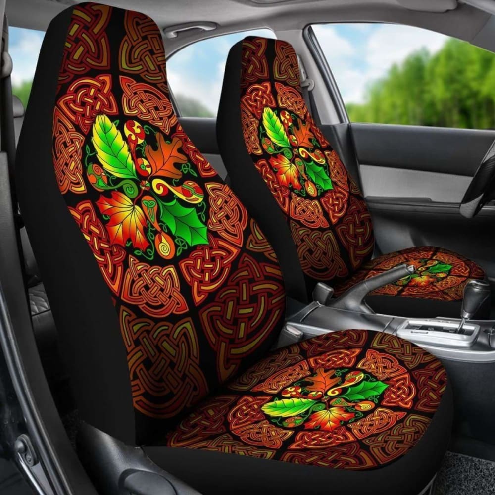 Celtic Car Seat Covers - Celtic Autumn Leaves -