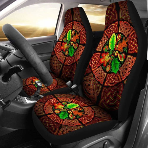 Celtic Car Seat Covers - Celtic Autumn Leaves -