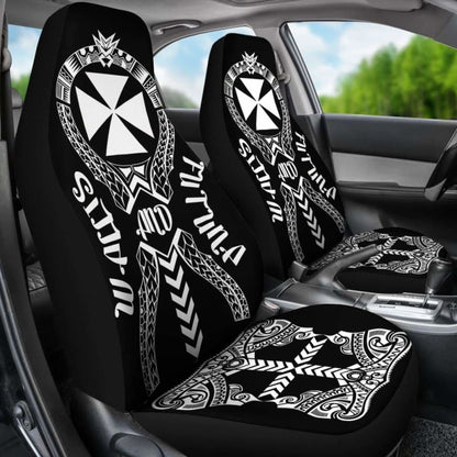 Wallis And Futuna Car Seat Covers - Wallis And Futuna Coat Of Arms Polynesian Tribal -