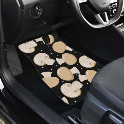 Champignon Mushroom Pattern Front And Back Car Mats