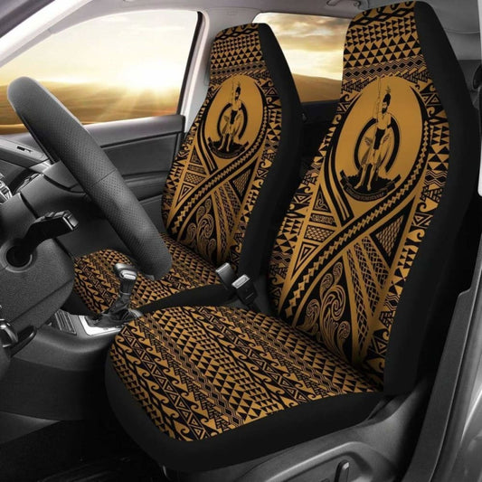 nuatu Car Seat Cover - nuatu Coat Of Arms Polynesian Tattoo Gold -