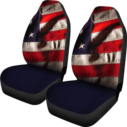 Car Seat Covers with American Flag Pride Custom Design