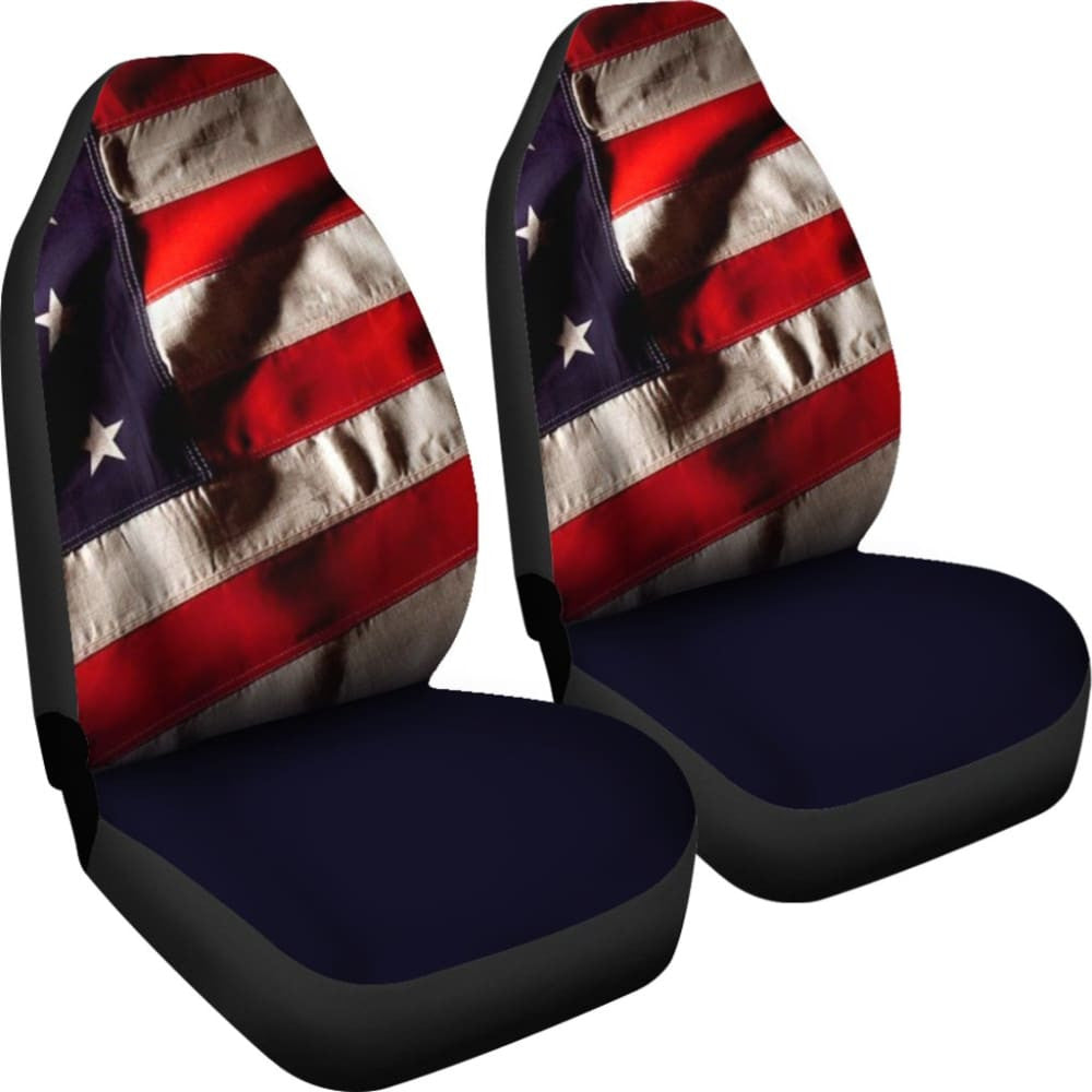 Car Seat Covers with American Flag Pride Custom Design