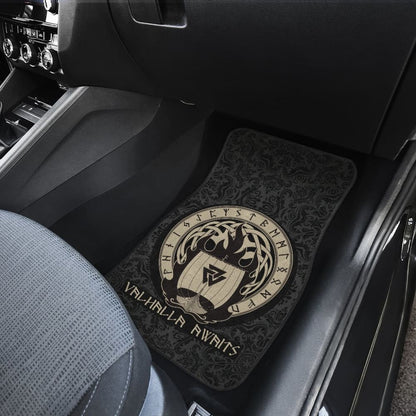Viking Valhalla Awaits Car Floor Mats