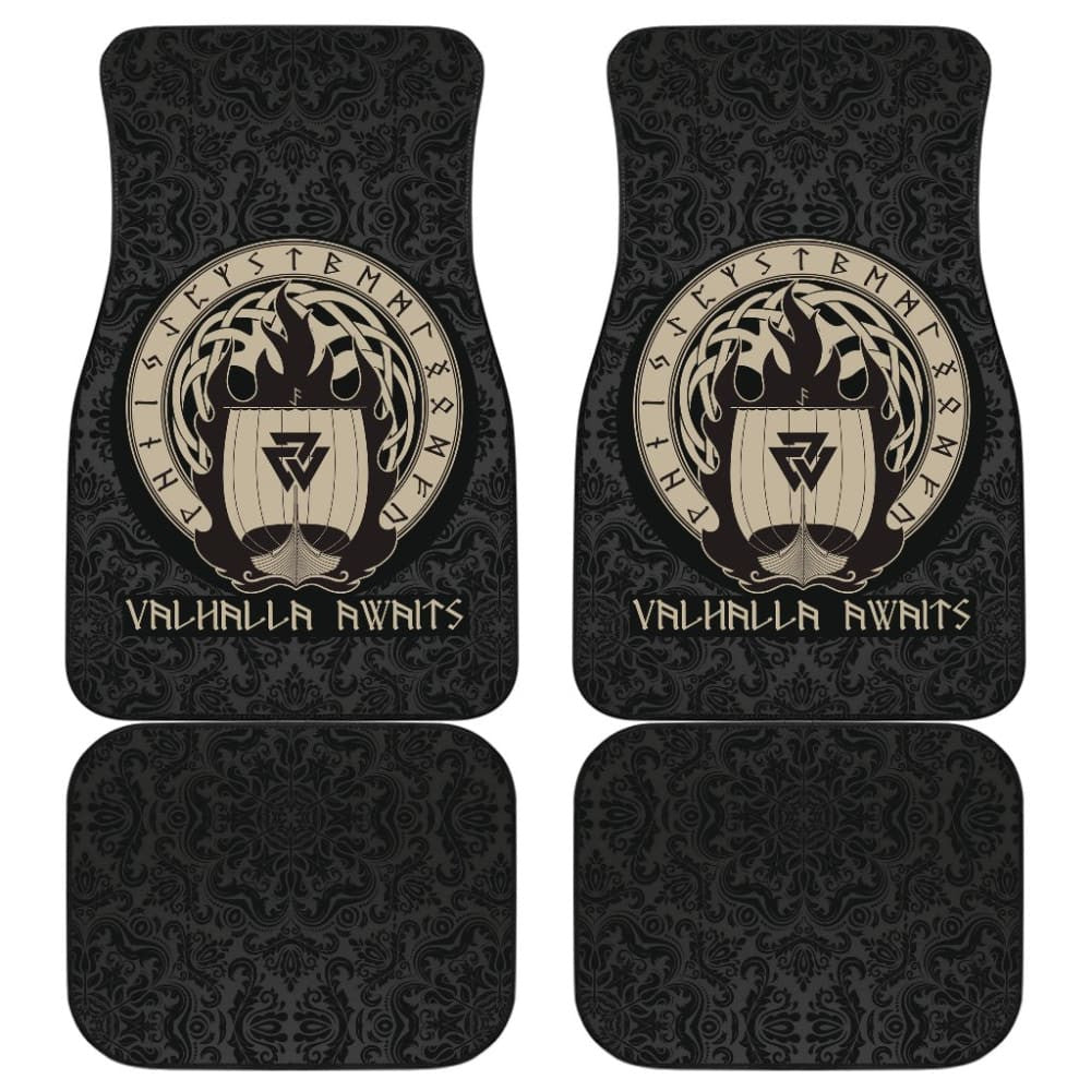 Viking Valhalla Awaits Car Floor Mats