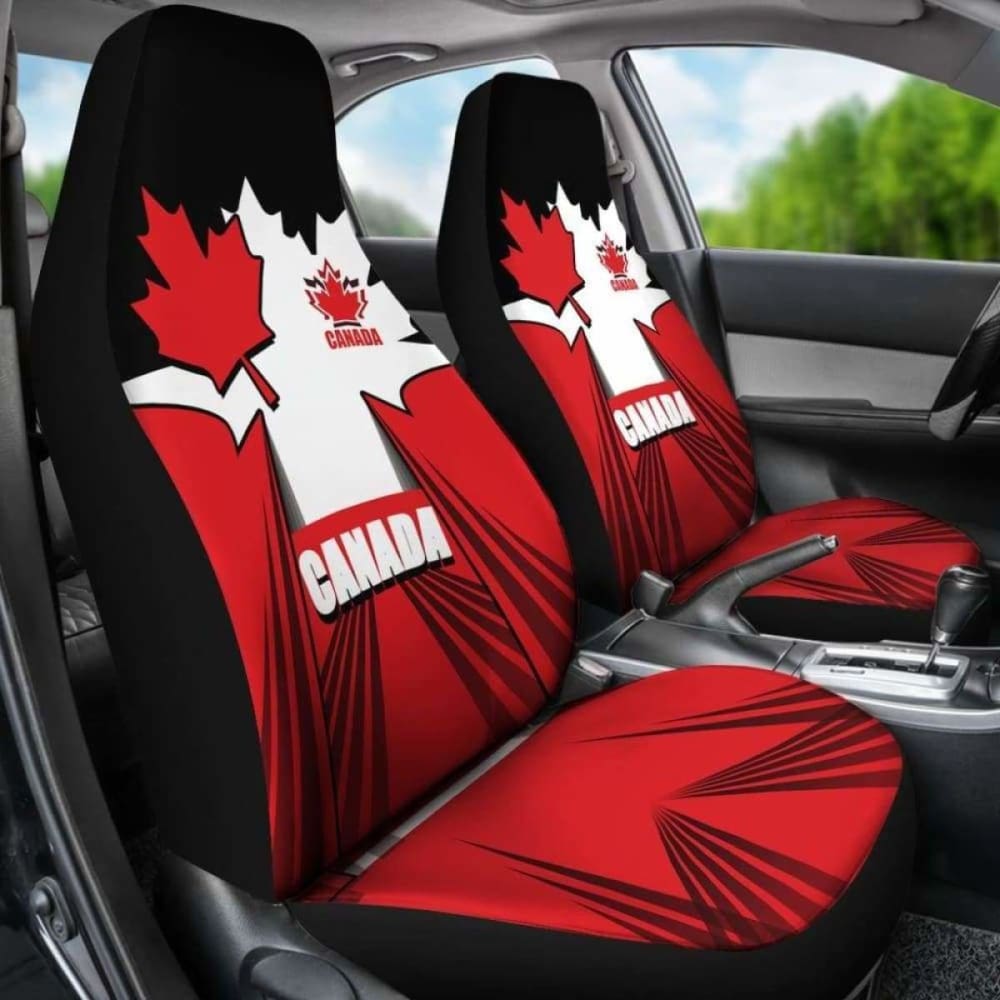 Canada Car Seat Covers - Canadian Red Maple -