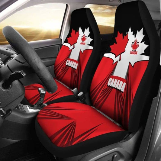 Canada Car Seat Covers - Canadian Red Maple -