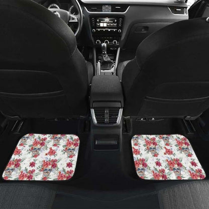 Set Of Pcs Floral Skull Car Mats