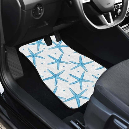 Watercolor Starfish Pattern Front And Back Car Mats