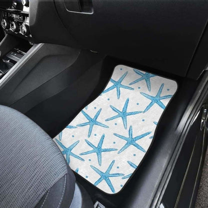 Watercolor Starfish Pattern Front And Back Car Mats