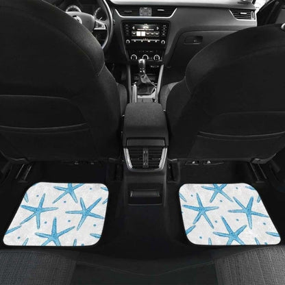 Watercolor Starfish Pattern Front And Back Car Mats