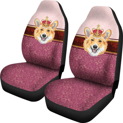 Funny Corgi Dog Design Car Seat Covers