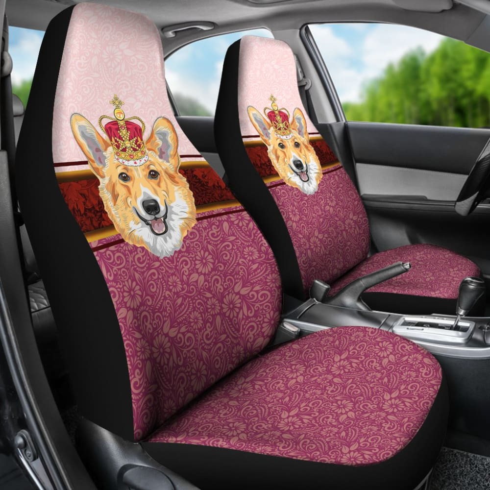 Funny Corgi Dog Design Car Seat Covers