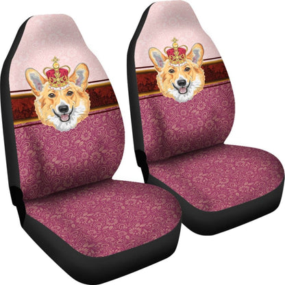 Funny Corgi Dog Design Car Seat Covers