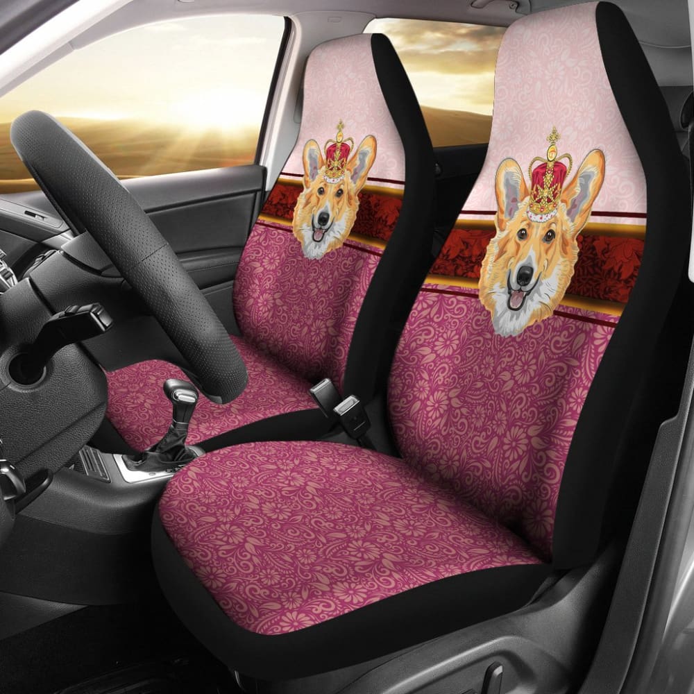 Funny Corgi Dog Design Car Seat Covers
