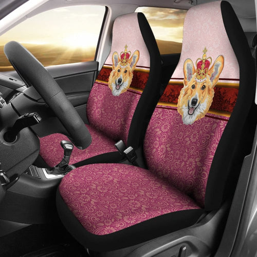 Funny Corgi Dog Design Car Seat Covers