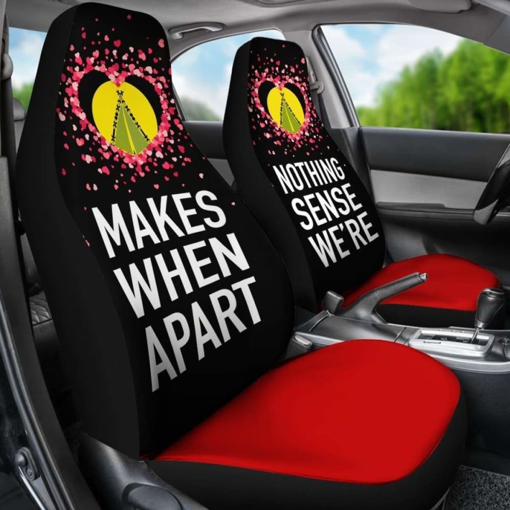 (Sivage) Wallis And Futuna Car Seat Covers Couple Valentine Nothing Make Sense (Set Of Two)