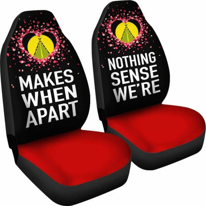 (Sivage) Wallis And Futuna Car Seat Covers Couple Valentine Nothing Make Sense (Set Of Two)