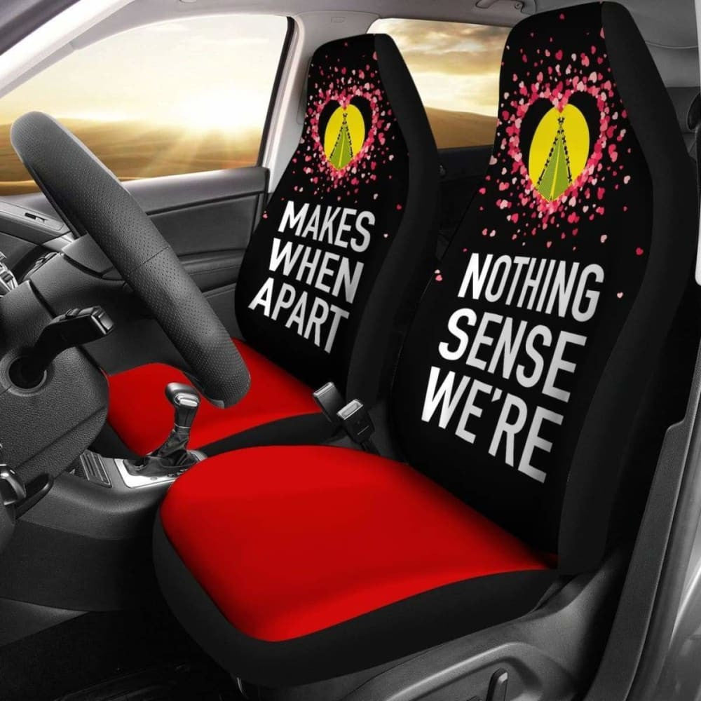 (Sivage) Wallis And Futuna Car Seat Covers Couple Valentine Nothing Make Sense (Set Of Two)