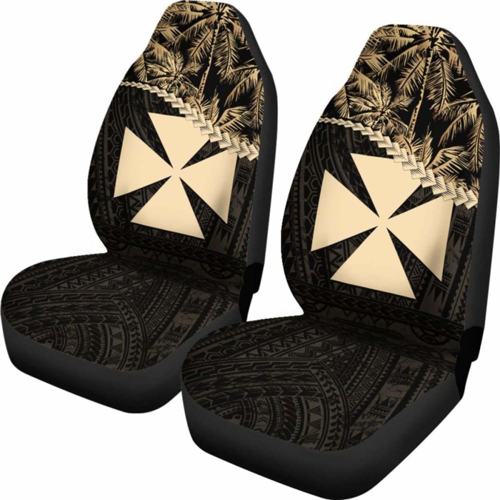Wallis And Futuna Car Seat Covers Golden Coconut