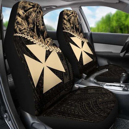 Wallis And Futuna Car Seat Covers Golden Coconut