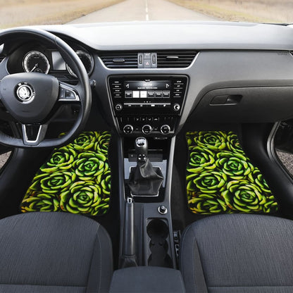 Car Floor Mats Green Flower Succulents Amazing Gift Ideas