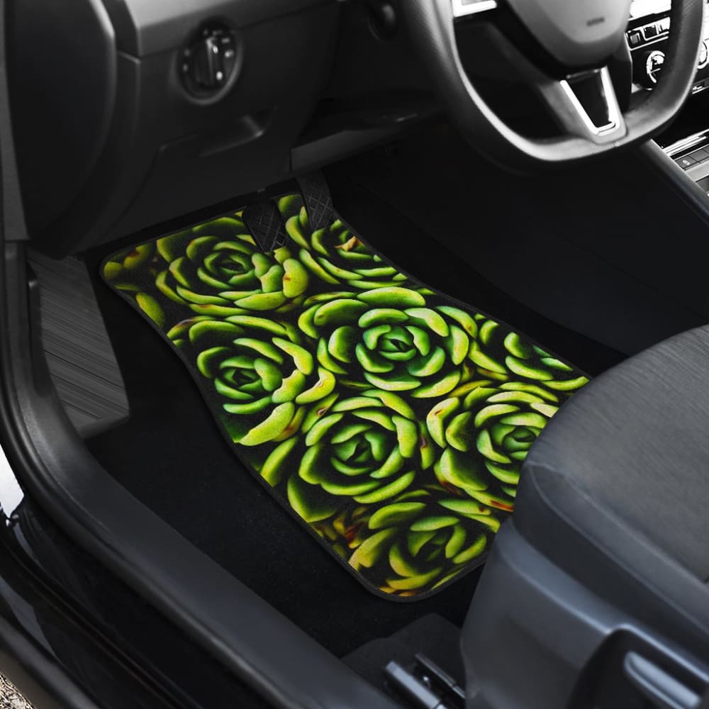 Car Floor Mats Green Flower Succulents Amazing Gift Ideas