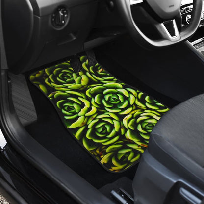 Car Floor Mats Green Flower Succulents Amazing Gift Ideas