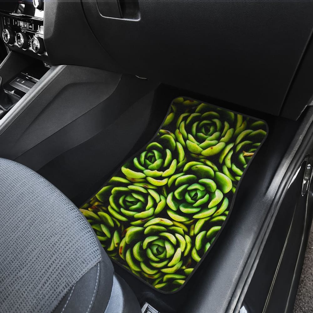 Car Floor Mats Green Flower Succulents Amazing Gift Ideas