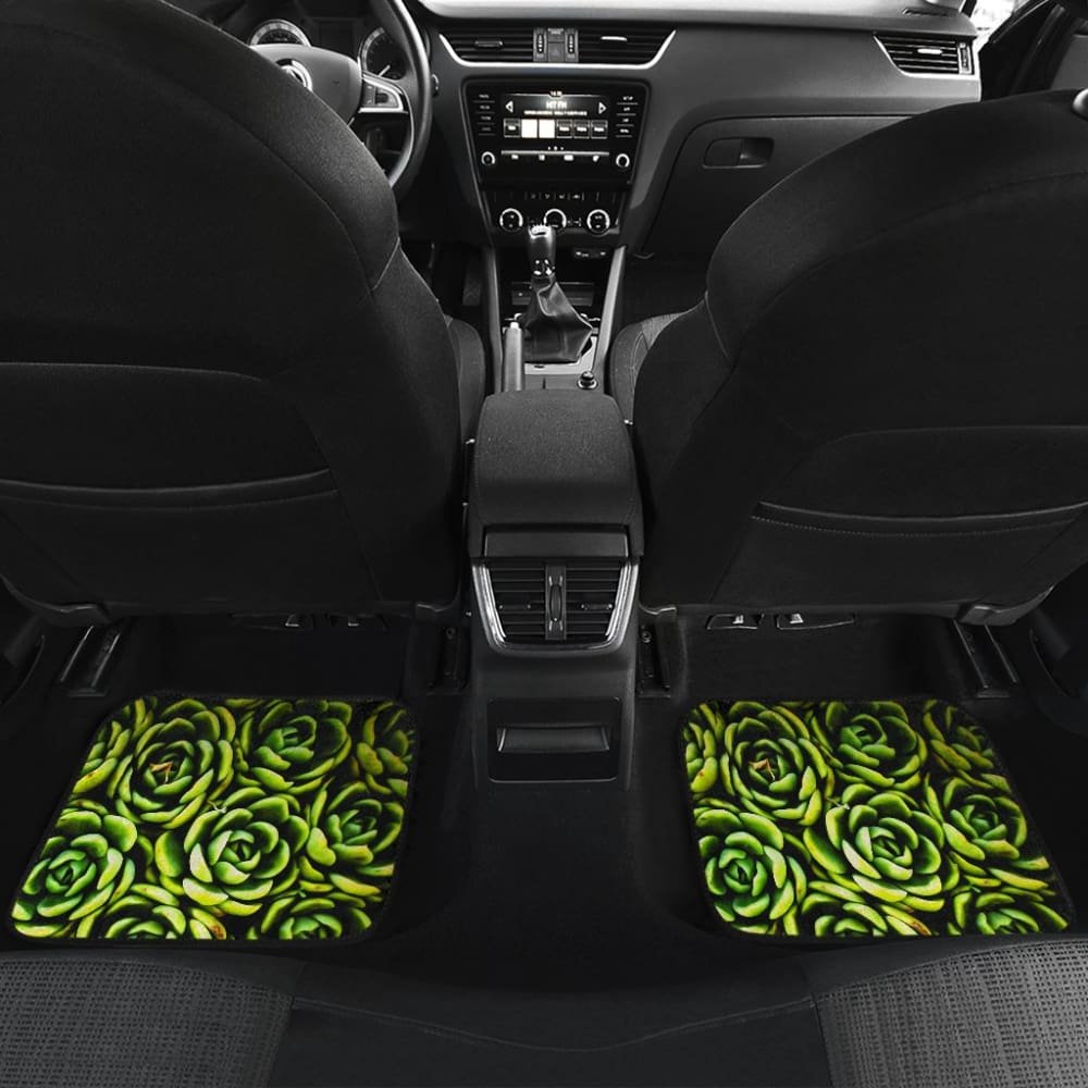 Car Floor Mats Green Flower Succulents Amazing Gift Ideas