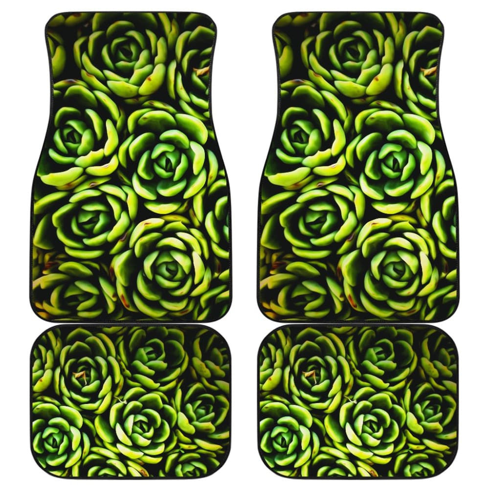 Car Floor Mats Green Flower Succulents Amazing Gift Ideas