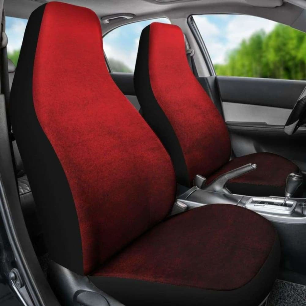 Red Ombre Car Seat Covers Watercolor