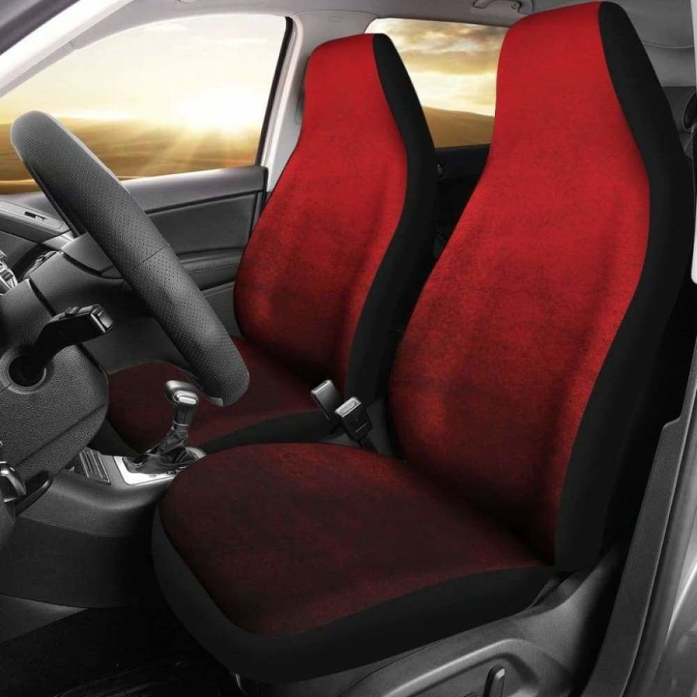 Red Ombre Car Seat Covers Watercolor