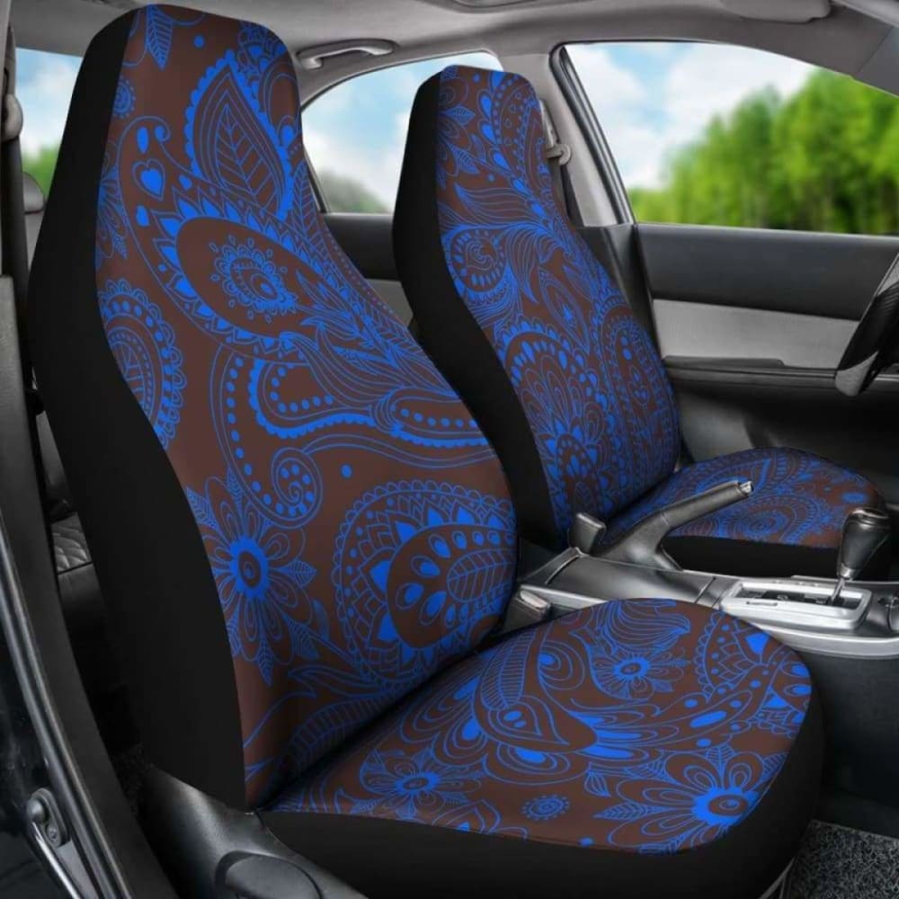 Blue Elegant Decor Car Seat Covers