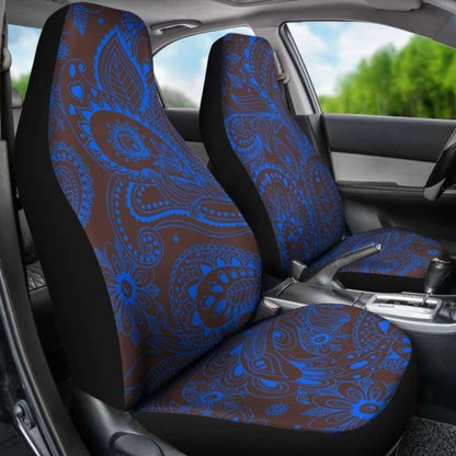 Blue Elegant Decor Car Seat Covers