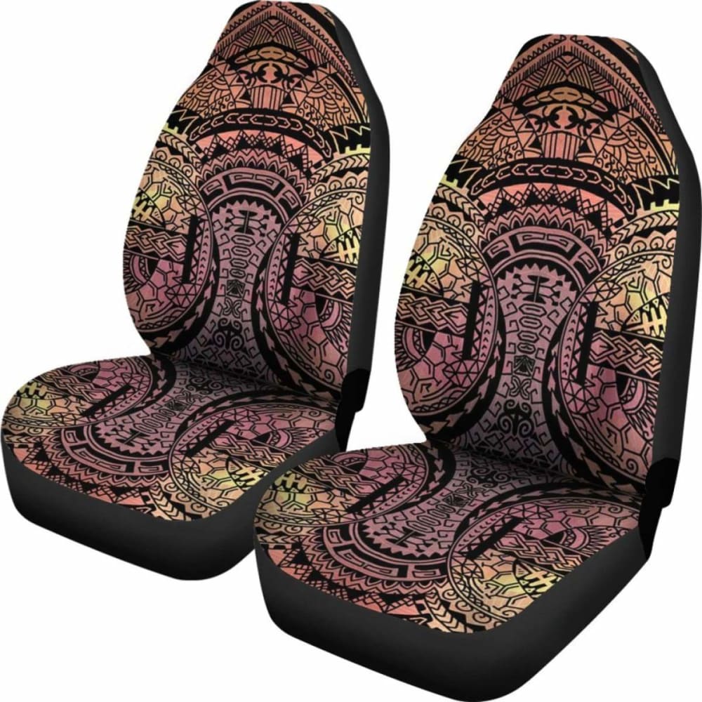 Polynesian Car Seat Cover - Polynesian Tattoo  -
