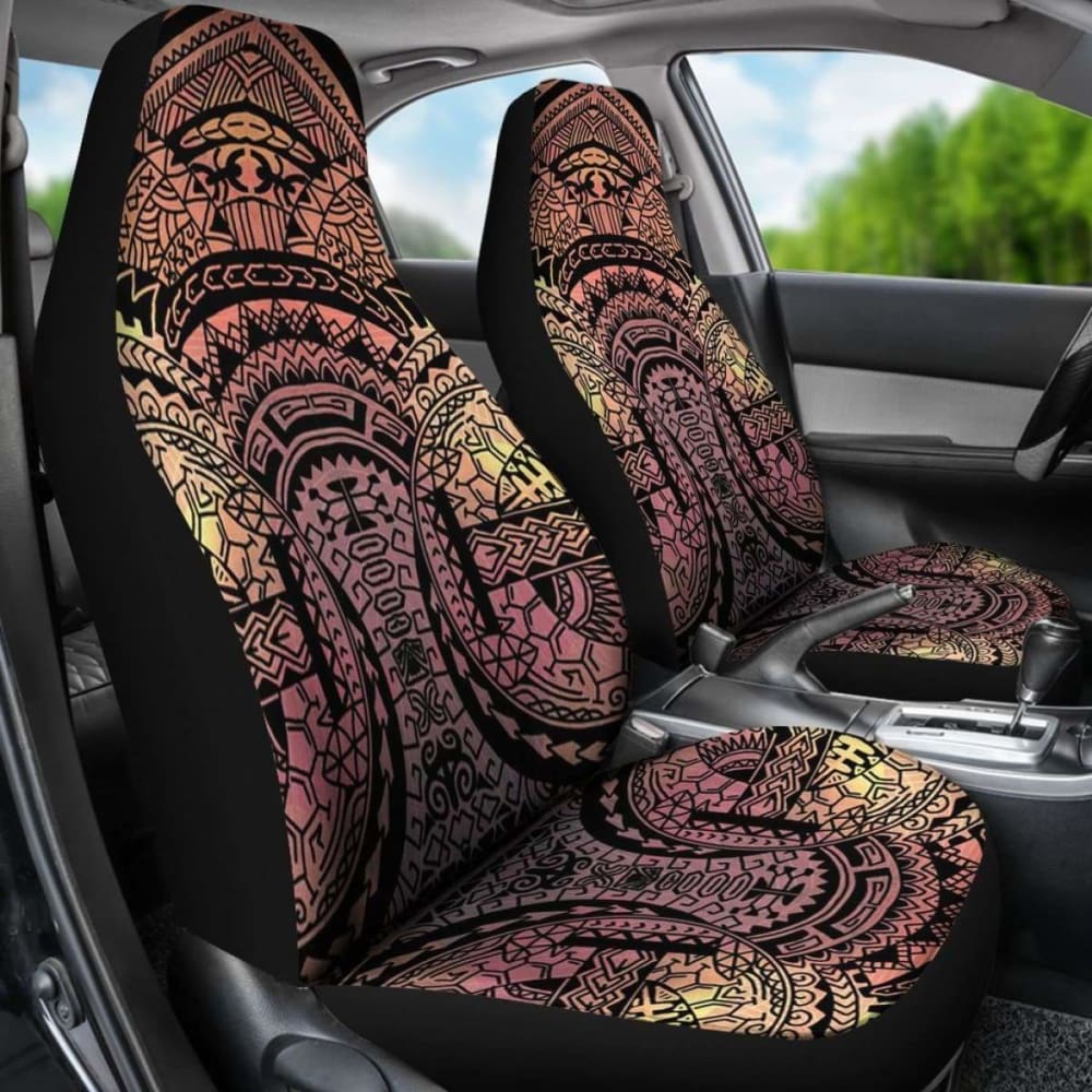 Polynesian Car Seat Cover - Polynesian Tattoo  -