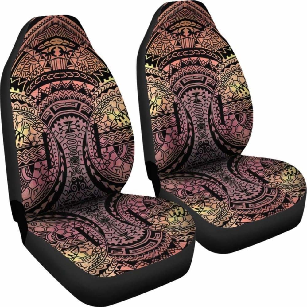 Polynesian Car Seat Cover - Polynesian Tattoo  -