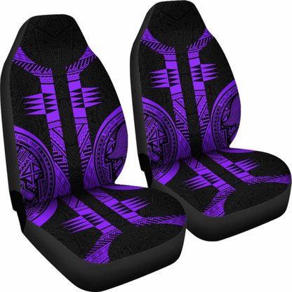 American Samoa Car Seat Covers - Purple Armor Tattoo -