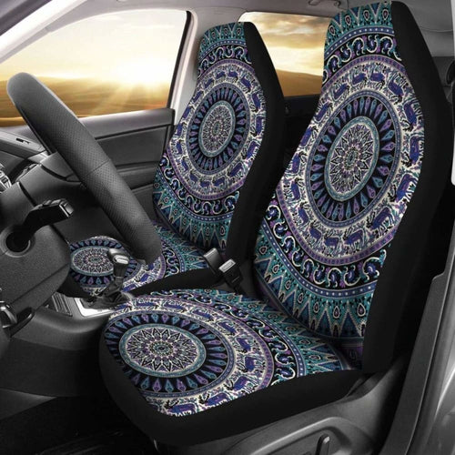 Amazing Floral Pattern Boho Car Seat Covers