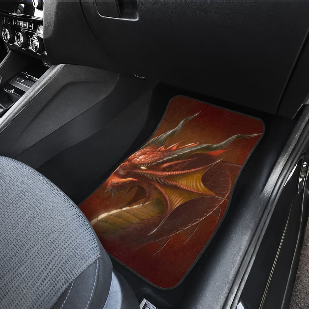 Orange Dragon Digital Art Design Amazing Gift Ideas Car Floor Mats